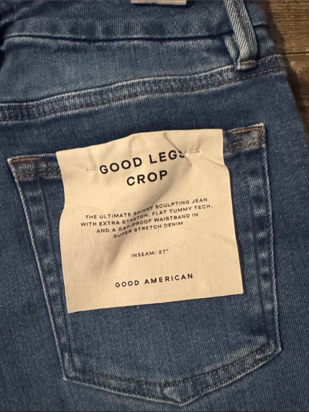 Good American Medium Blue Distressed Skinny Jeans - Picture 6 of 6